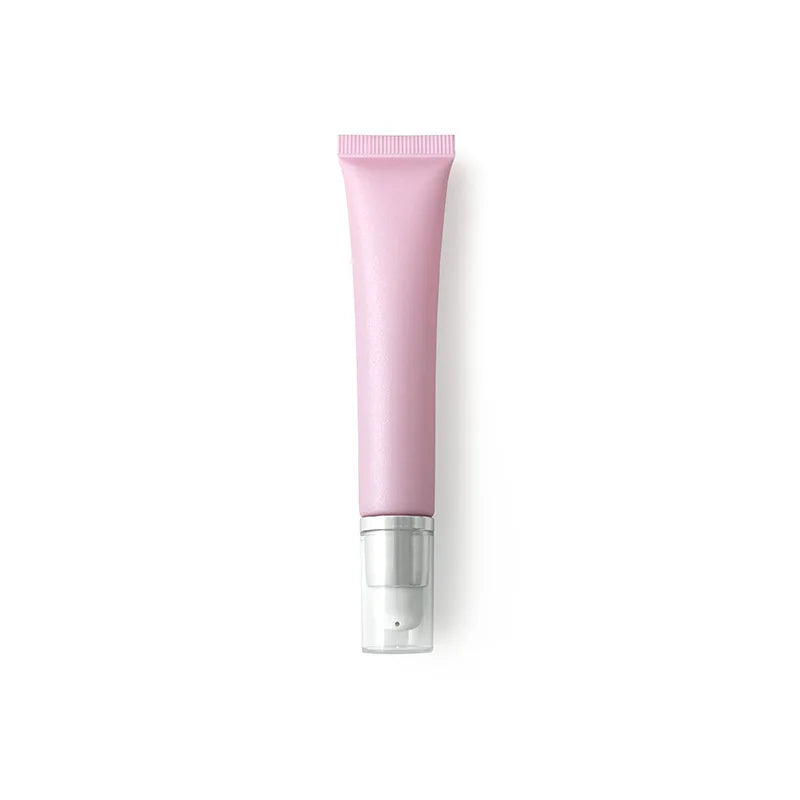 Lip gloss Tubes Empty Cosmetic Container Pink Luxury Bottle Soft Rotary Switch Plastic PE Squeezable Tube Zinc Alloy Head 50pcs Vue silver D