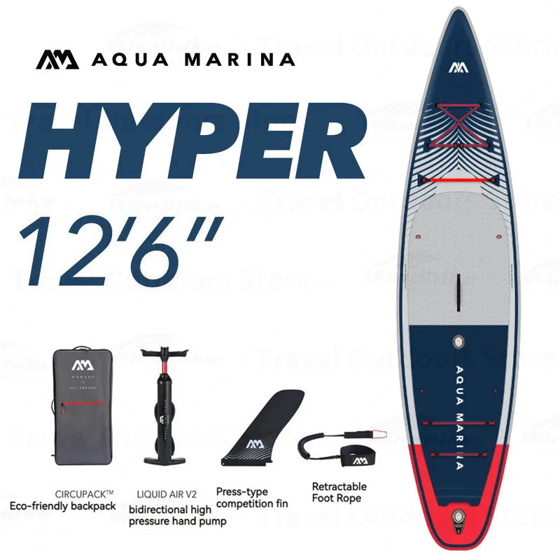 Aqua Marina HYPER Inflatable SUP Paddle Board 11'6" & 12'6" Inflatable Paddle Board Vue BT-23HY01-381CM