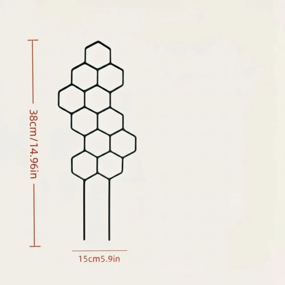 Honeycomb Design Plant Trellis Rustproof Plastic Garden Climbing