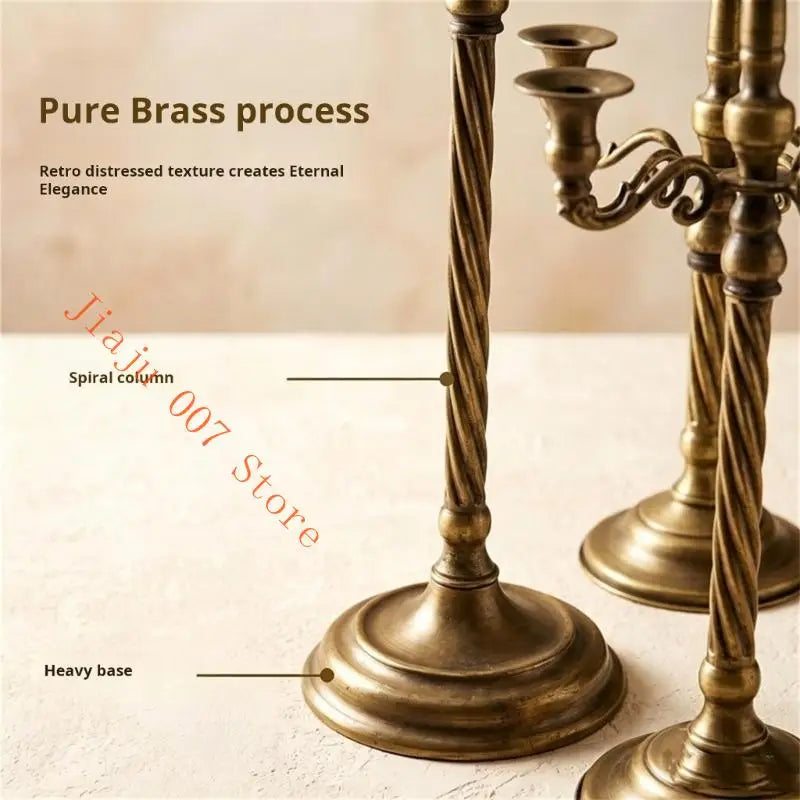5-Arm Candelabra Taper Candle Holder Stand | Wedding Centerpiece Candelabra Candle Holder Vue