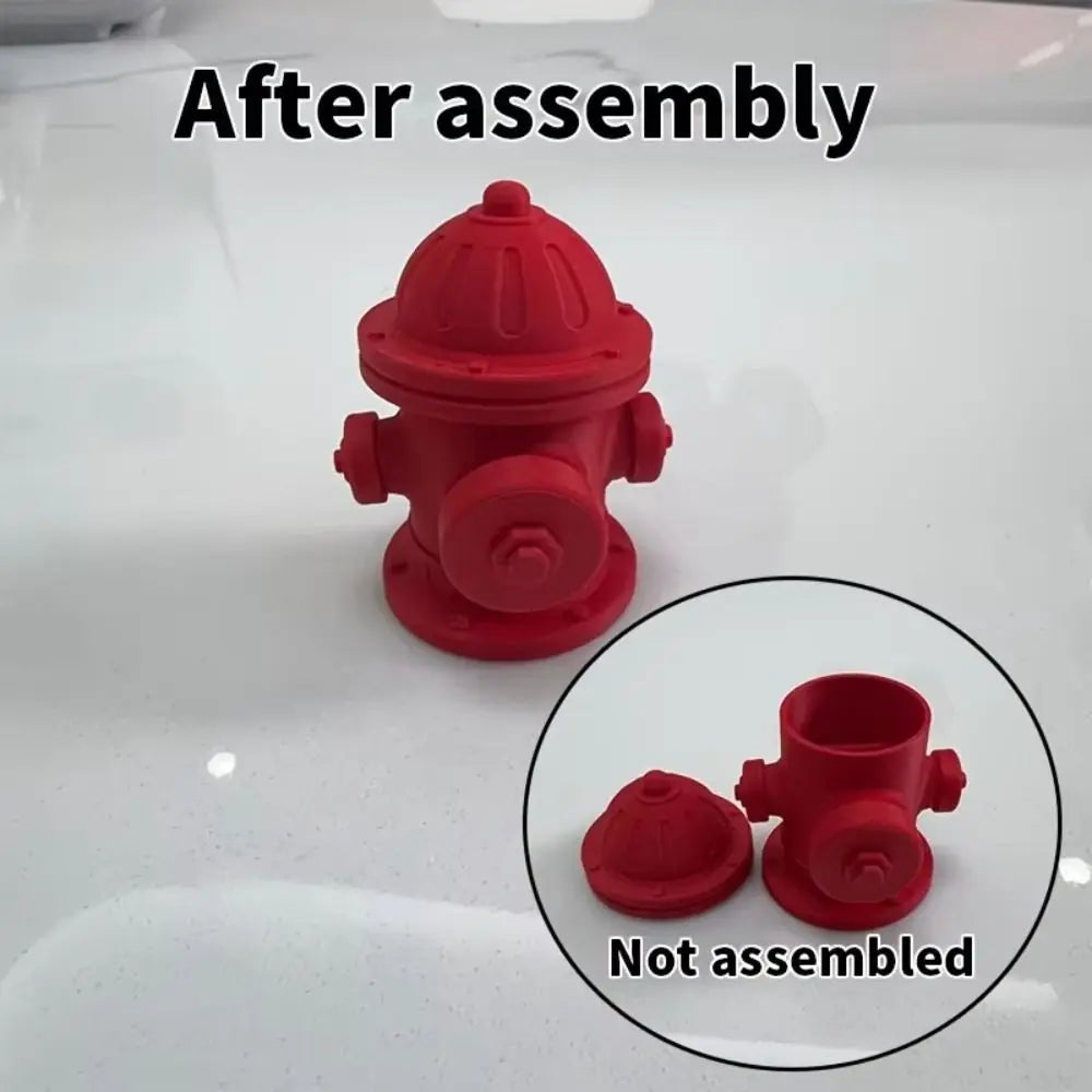 Red Plastic Scale Fire Hydrant Weathered Finish Mini Size Fire Hydrant Model Highly Detailed Scale Model Scene Prop Model Vue
