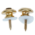 1 Pair Mushroom head guitar strap buttons locks with mounting screws Vue Gold