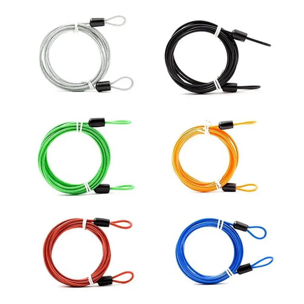 Security Safety Bicycle Security Loop Lock Rope Steel Wire Rope Road Bike Bicycle Lock Wire Strong Steel Cable Lock Vue