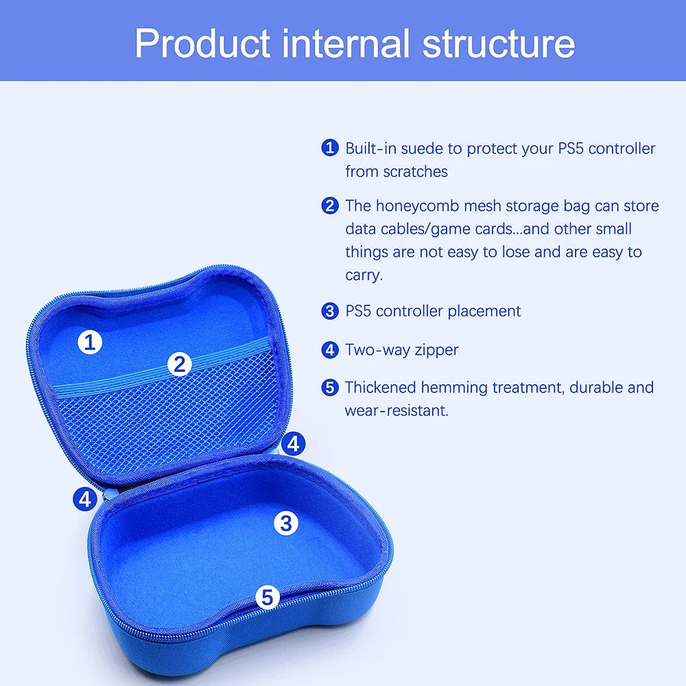 Travel Protective Storage Bag For Xbox One/Xbox Series One S X Controller Portable Hard Carrying Case For PS5/PS4/PS3/Switch Pro Vue