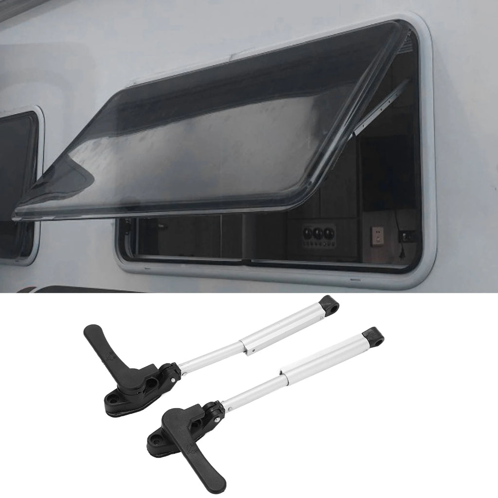 2-Piece Set RV Window Support Rods – Anti-Oxidation Aluminum Alloy Telescopic Struts for RVs and Vue