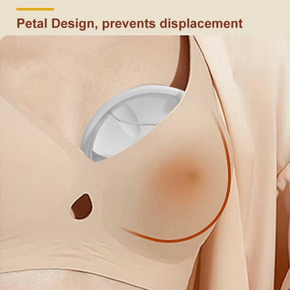 Wearable Milk Saver for Breastfeeding Manual Breastmilk Collector Silicone Breast Shell Milk Catcher for Collecting Breastmilk Vue