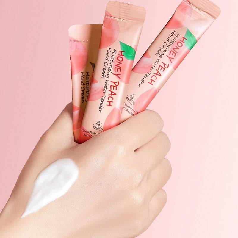 A Box of 20 Sticks, Honey Peach Moisturizing and Hydrating Hand Cream, Portable Moisturizing Stick, Suitable as a Souvenir and Gift Vue