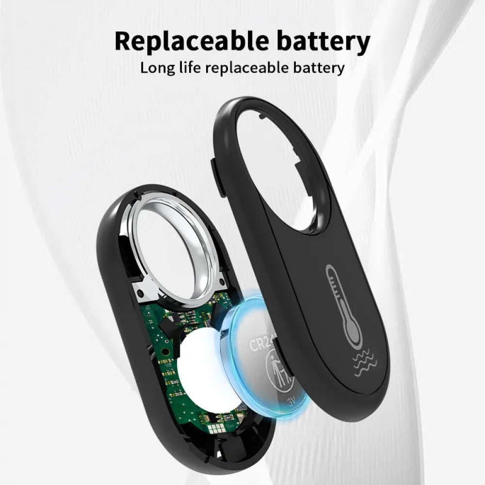 Tuya Zigbee Hanging Temperature Humidity Sensor Portable Smart Life Wireless Thermometer Detector Alexa Google Voice Control Vue