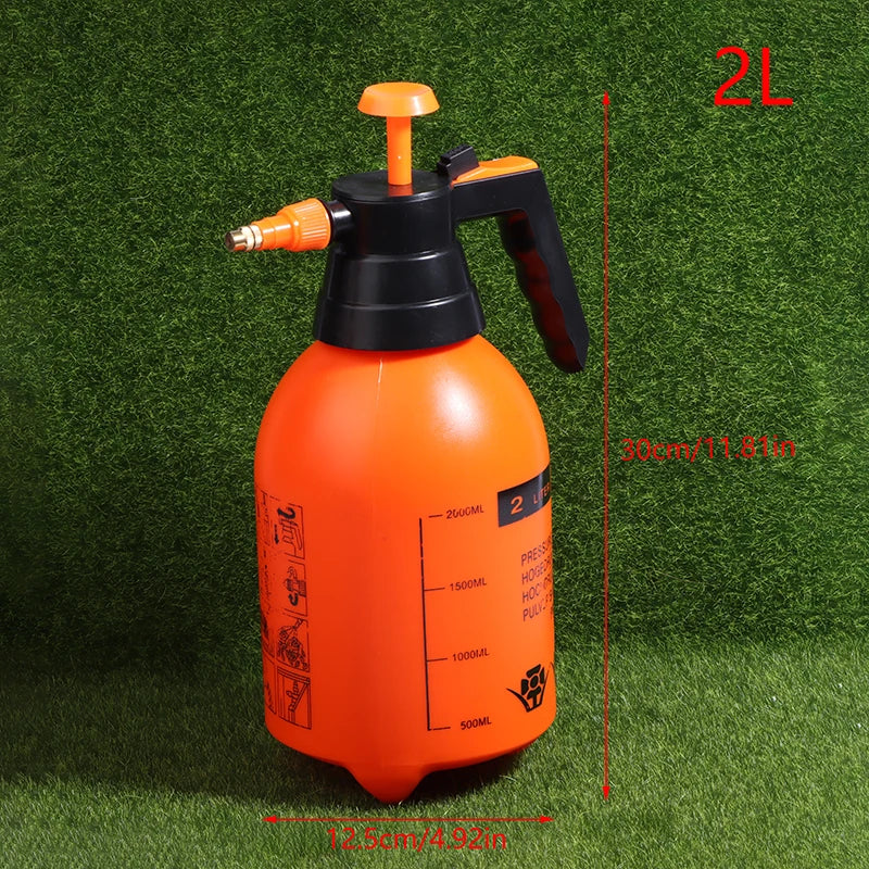 3/2L Handheld Pressure Sprayer Pump Spray Bottle Weed Killer Watering Can for Lawn Garden Plant Care Household Cleaning Vue A1
