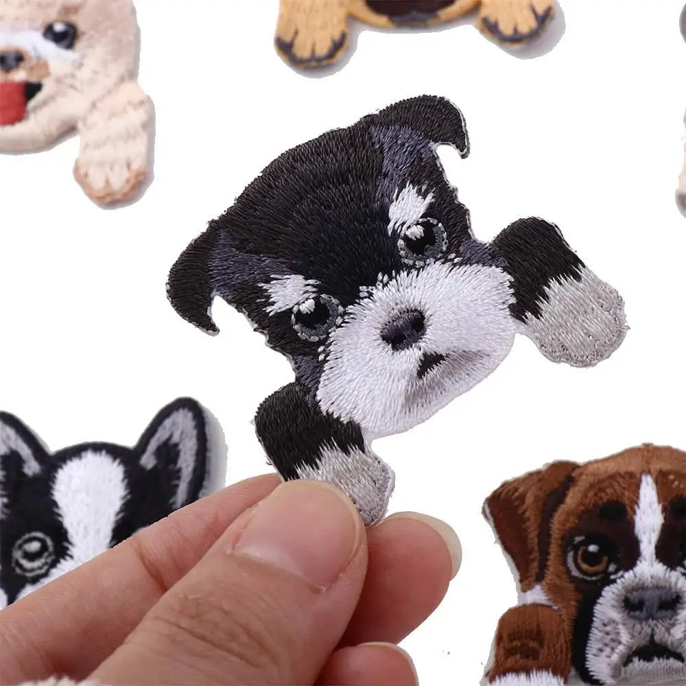 Cute Small Dog Iron On Clothing Patches Backpack Decoration Applique Patch Vue