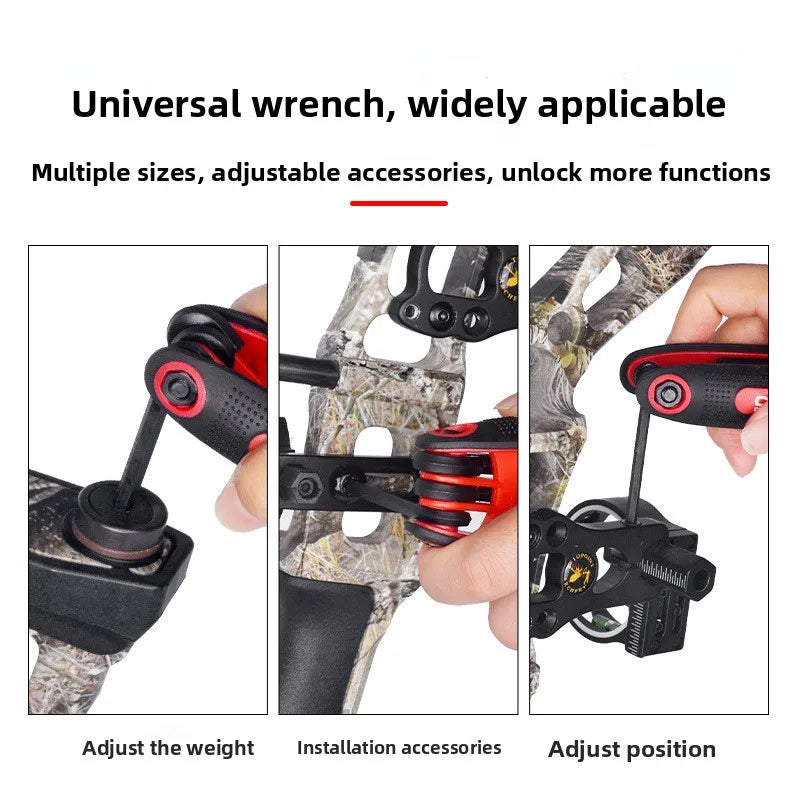 New Wrench Bow and Arrow Reflex Bow Meilie Composite Universal Imperial Wrench Hexagon Full Set of Wrenches Vue
