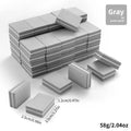 50pcs Colorful Two-sided Mini Nail File Blocks 100/180 Grit Sponge Nail Buffer Manicure Polishing Tools Wholesale Lot Vue Grey