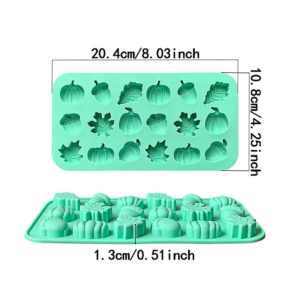 Silicone Maple L eaf Candy Mold, Reusable Easy-Release Chocolate Mould, Fall Baking & Soap Making Mold For Ice Resin Cakes Vue A