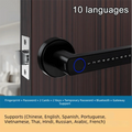Remote Lock Smart Fingerprint Door Lock Smart Password Electronic Digital Door Handles Bluetooth WiFi Gateway Vue Single tongue lock