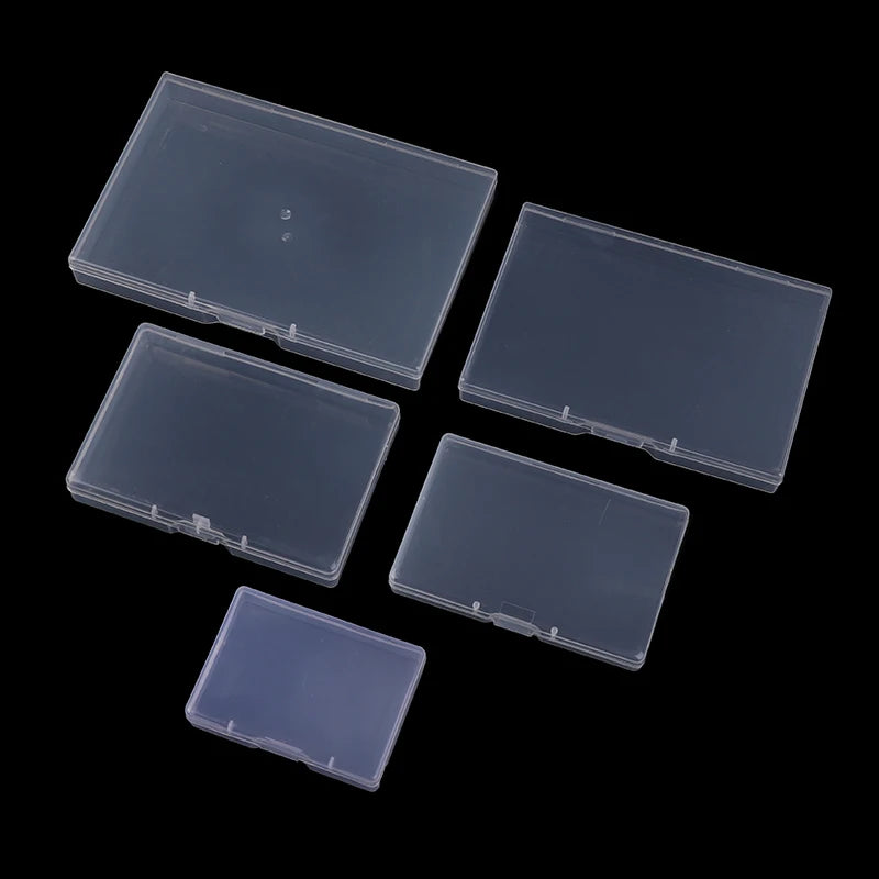 Rectangular Transparent Plastic Box Dustproof Storage Organizer Durable Jewelry Packing Container Case Vue