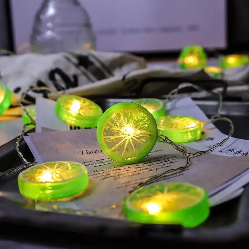 3M 20 Led Lemon String Lights Indoor Atmosphere Birthday Decoration Girl Room Battery Lights Outdoor Waterproof Outdoor 033 Vue