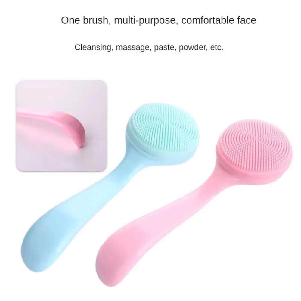 Silicone Face Wash Brush Soft Skin Friendly Face Skin Scrubbers Scrub Pad Face Nose Clean Blackhead Removal Brushes Tools Vue