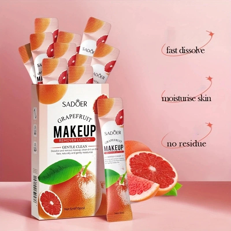 10/20 Pieces of Makeup Remover, Gently Removes Makeup from the Face, Lips, and Eyes, Refreshing and Lightweight, with a Gentle Formula Suitable for All Light Beige Skin Types, the Makeup Remover Oil Features a Simple Bottle D Vue