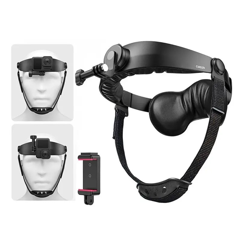 Hot-CM029 01 For DJI And Gopro Compatible Head Strap Mount For Action Cameras-Smartphone-For Cycling And Hiking Adventure Vue