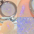Disappears Glitter Eyeshadow Palette Purple Sequins Pigment Crystal Mud Shining Eyes Makeup Waterproof Lasting Midnight Party Vue 1Pcs