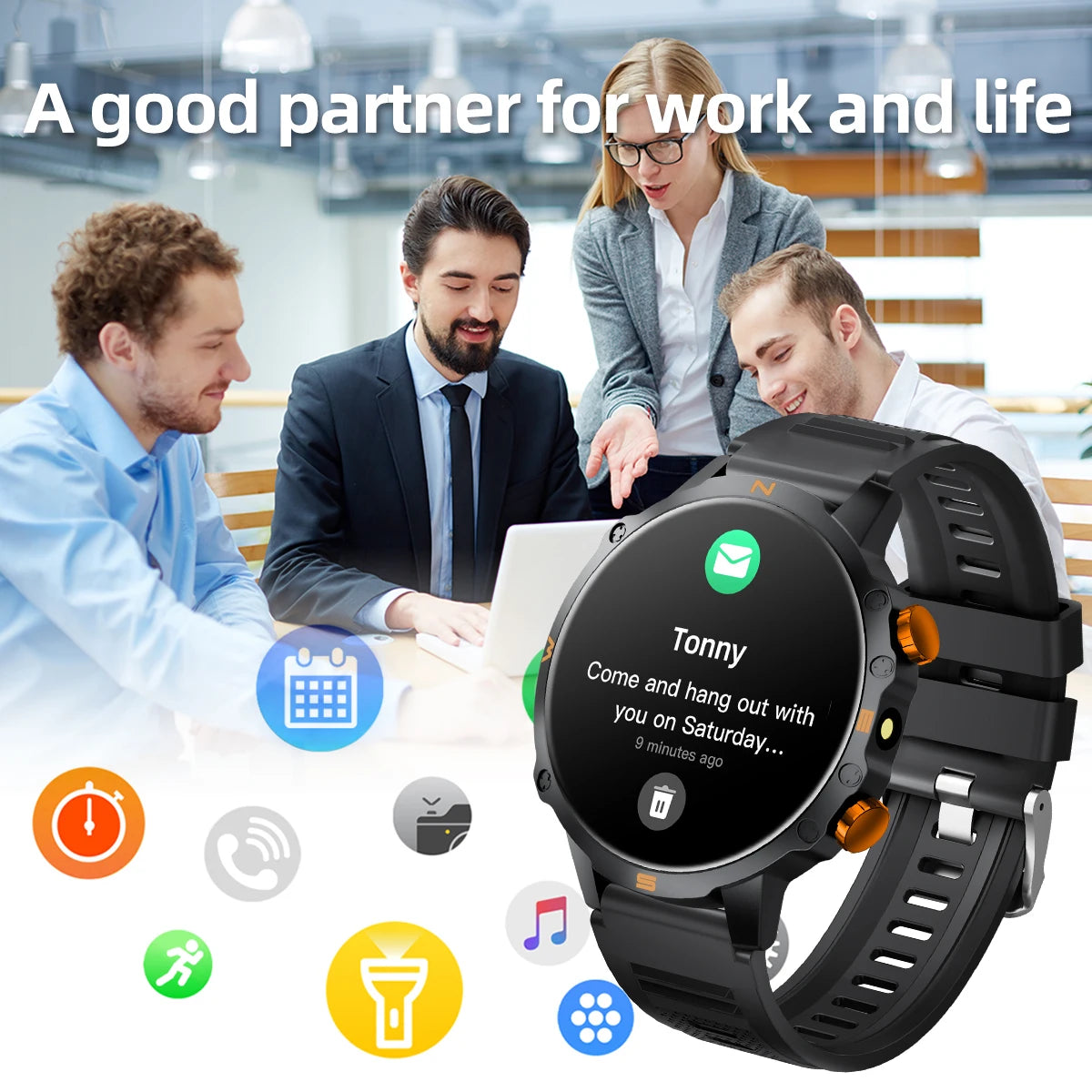 2026 NEW Smartwatch for Android/IOS Bluetooth Call Answer Music Player Multi-sports Modes Custom Dial Sport Watch Men Women Vue