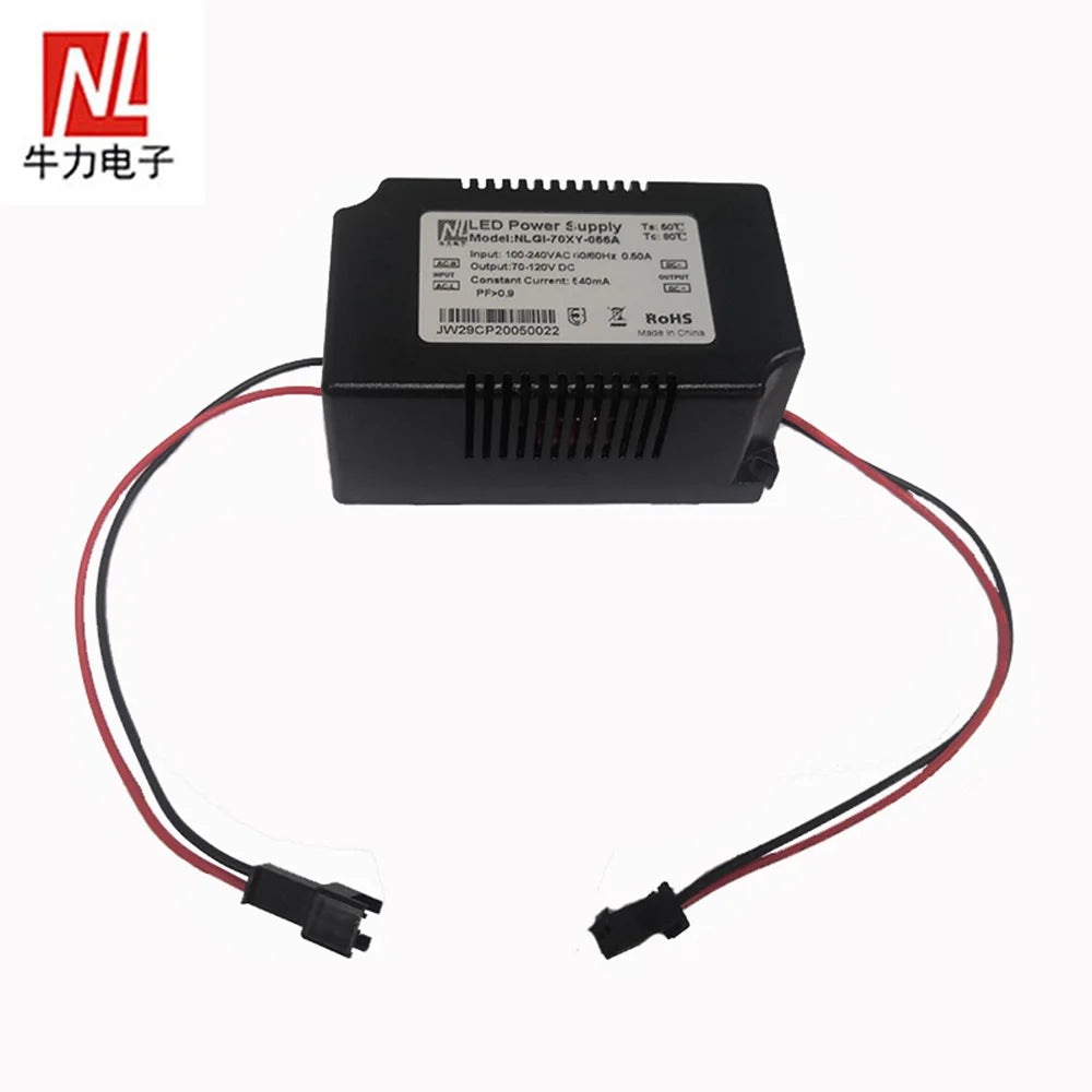 70W Plant Light Power Supply LED Lighting Transformer Constant Current Driver Adapter For Grow Lights Panel Lamp Accessories Vue 32-65V 650mA