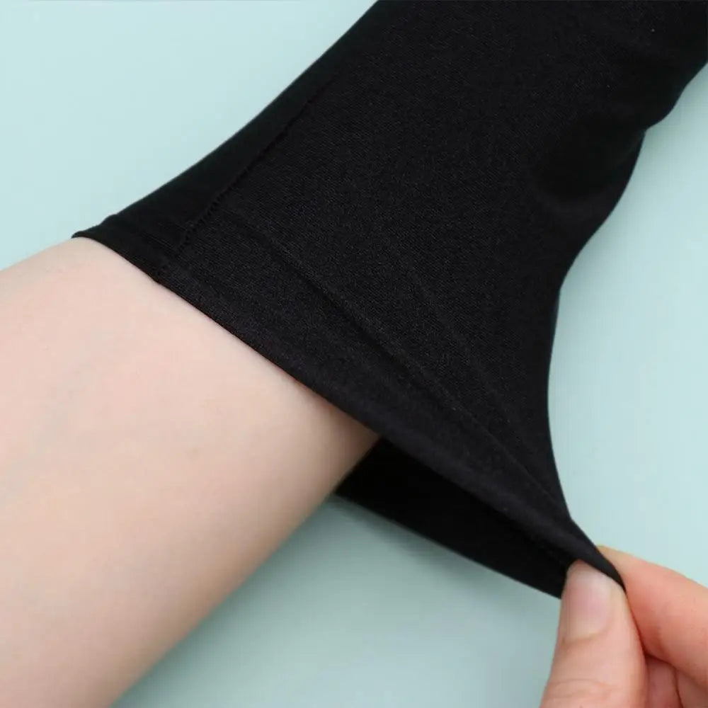 Sunscreen Protection Fingerless Long Gloves Women Arm Cool Summer