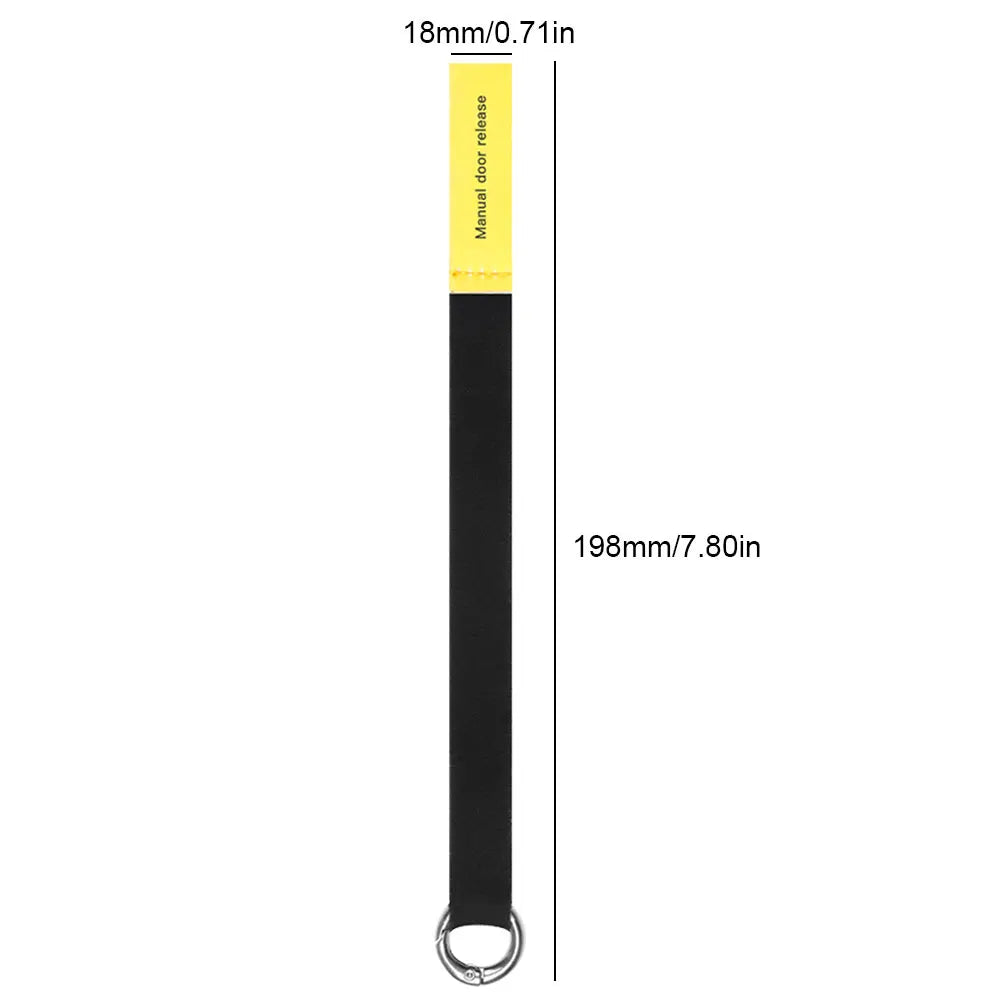 Manual Door Release Back Door Release Handle Rear Door Emergency Puller Extended Emergency Safety Pull Rope for Tesla Model Y Vue