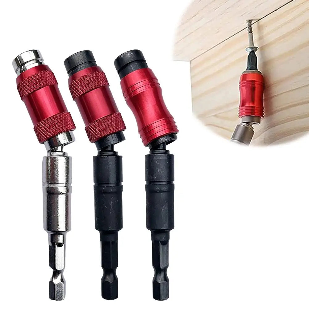 1/4" Hex Shank Magnetic Extension Rod Flexible Shaft Bit Holder Multi-Angle Screwdriver Bit Holder for Electric Drill Tools Vue