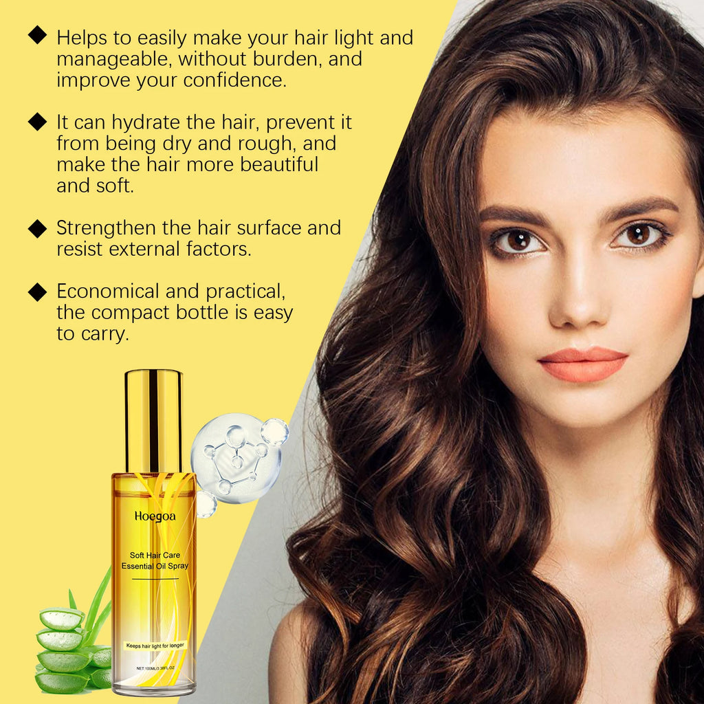 Calendula Hair Oil Spray: Nourishing Hair Oil Spray for Hair Shine, Care & Smoothing Hair Strands Vue