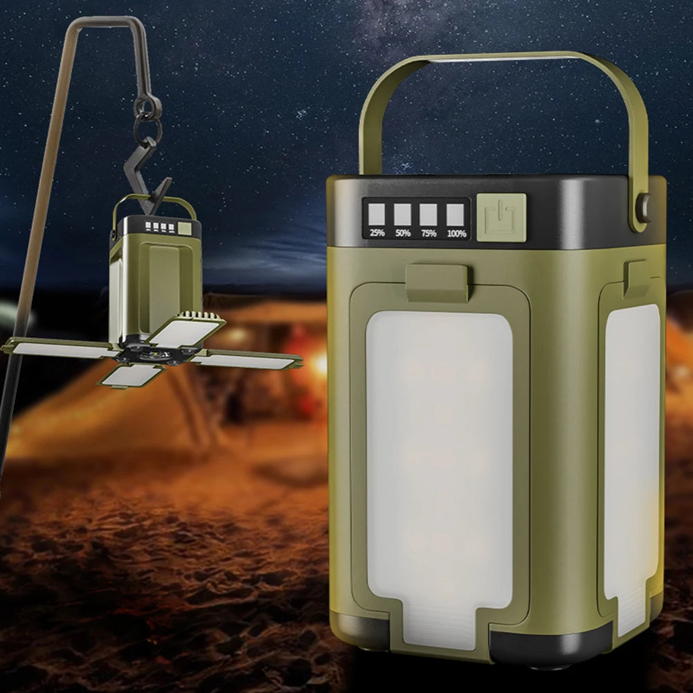 Solar Foldable Camping Lantern with Power Bank & LED Light Solar Camping Lantern Vue China Mainland
