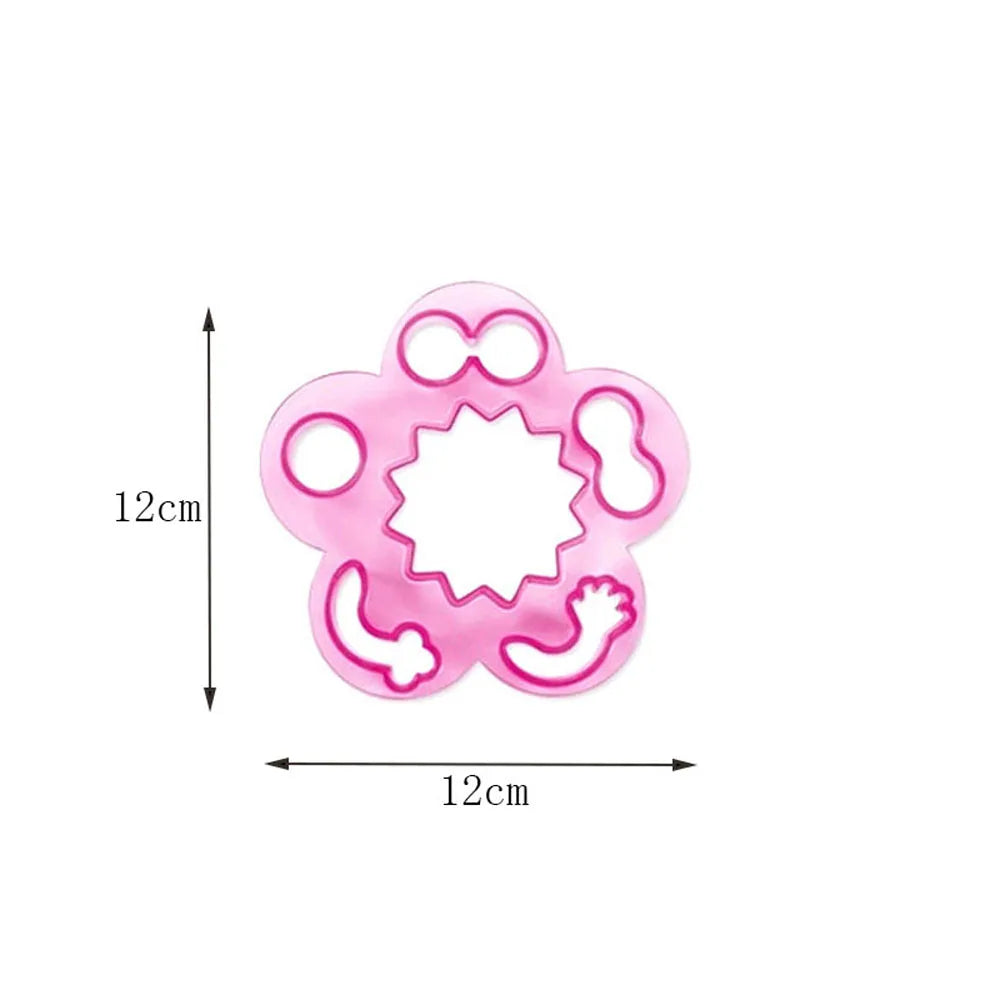 Cute Sushi Rice Mold Animal Shape Rice Ball Moulds Makers Plastic Sushi Molds Decor Cutter Sandwich DIY Kitchen Tool for Bento Vue