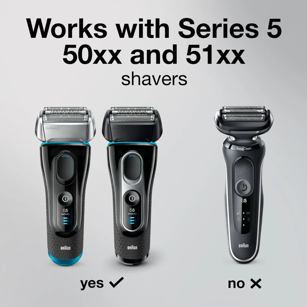 Braun Series 5 Replacement Heads Shavers Cutter Foil 52B Razor Blade for 5020S 5030S 5040S 5050CC 5070CC 5090CC Vue