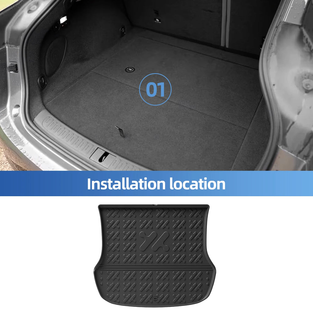 Smabee Right Drive for MG IM6 /IM LS6 2025-2027 Car Floor Mats Trunk Pad TPE Foot Pad All Weather Waterproof Accessories Black Vue