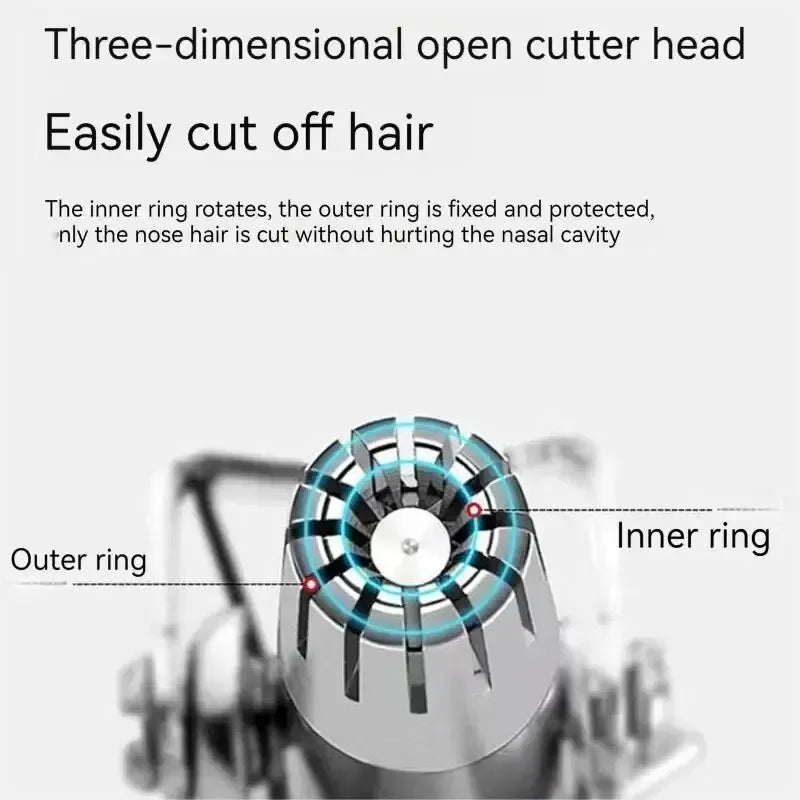 Cleaning Without Portable Nose Hair Washable Ear Hair Trimmer Painless Low NoiseRusting Trimming Men'S Portable Electric Shaver Vue