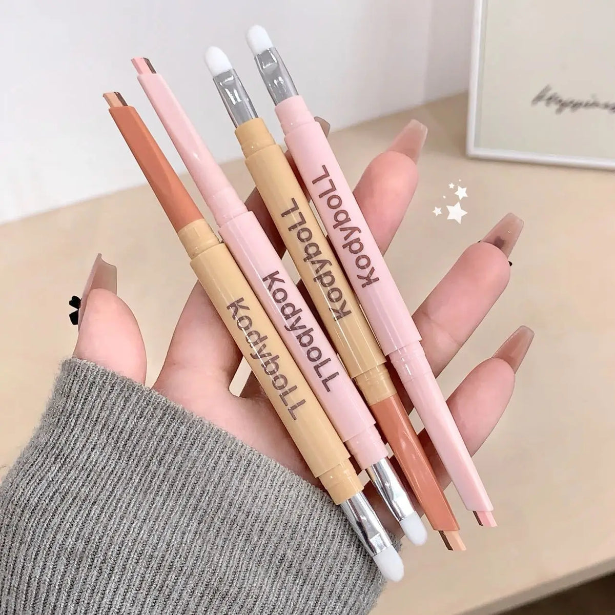 Dual-Tone Under-Eye Matte Highlighting Shadow Pencil Nude Beige Brown Brightening Cream Lying Silkworm Eyeliner Aegyo Sal Pen Vue