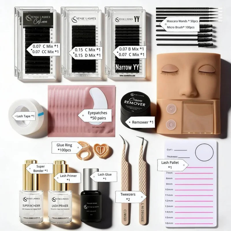 Sense Lashes Eyelash Extension Kit – Classic & Volume Starter Eyelash Extension Kit Vue
