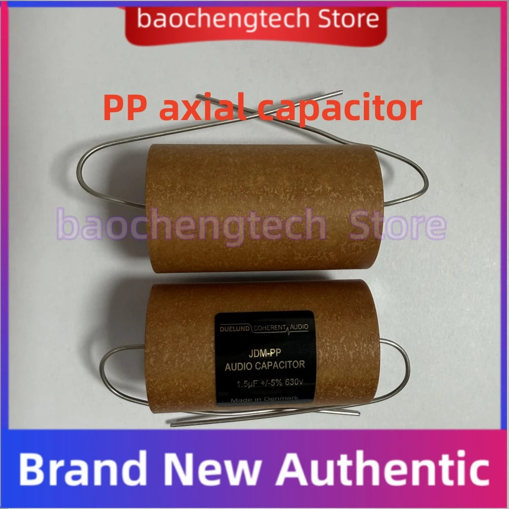 2pcs/lot The excellent voice of Denmark made Duelund 0.01UF~4.7UF 630V PP axial capacitor with fresh and abundant high-density Vue 2PCS PP axial Cap 0.022uf 630v 14X28