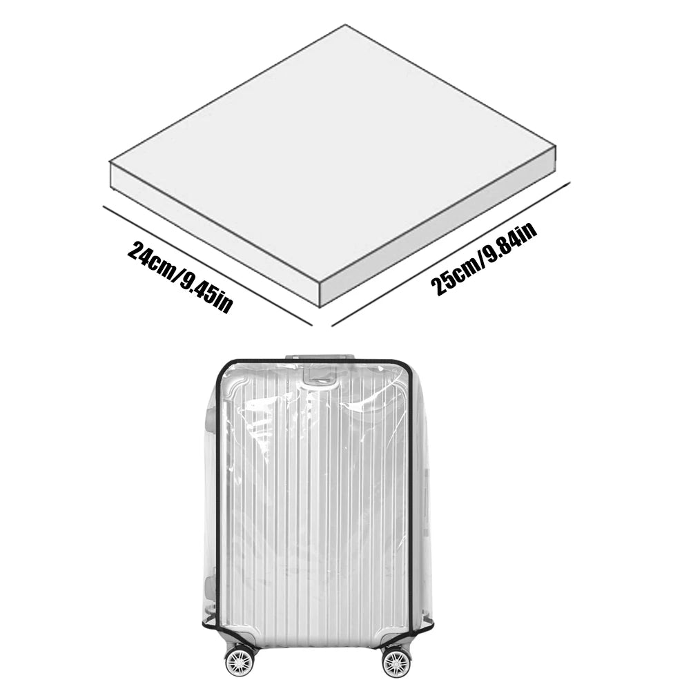 Clear PVC Suitcase Cover 18–30 Inch | Waterproof & Scratch-Proof Luggage Cover Vue