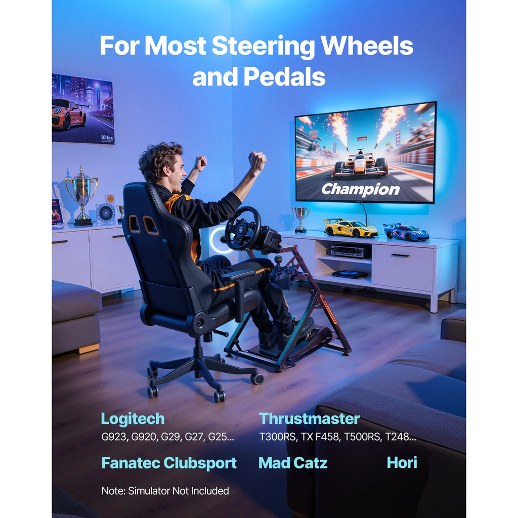 SucceBuy Adjustable Racing Wheel Stand | Simulator Cockpit Racing Wheel Stand Vue