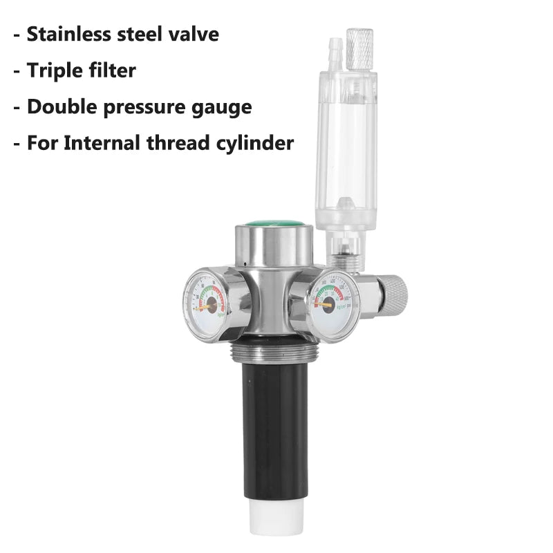 Internal Thread CO2 Steel Cylinder Generator Stainless Steel Valve Aquarium CO2 Carbon Fiber Filter Element Accessories Filter Vue
