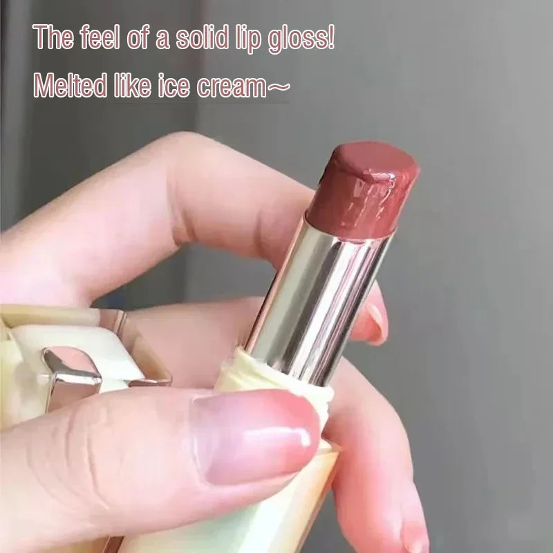 Solid Jelly Lipstick Crystal Lip Balm Water Wave Mirror Lip Gloss Long Lasting Moisturizing Lips Glaze Lip Care Makeup Cosmetic Vue