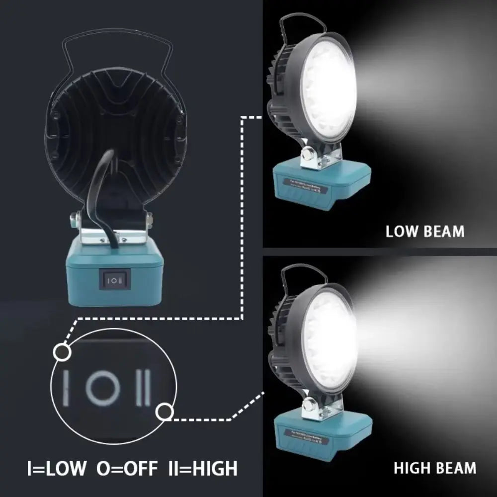 USB-C Quick Charge Outdoor Work Light Easy Install Engineering Lighting LED Working Lamp Flashlight Lantern Electric Torch Vue