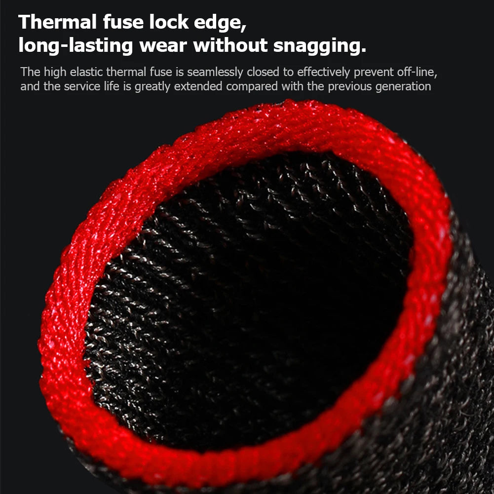 1 Pair Gaming Finger Sleeve for PUBG Thumb Gloves Breathable for Mobile Game Vue