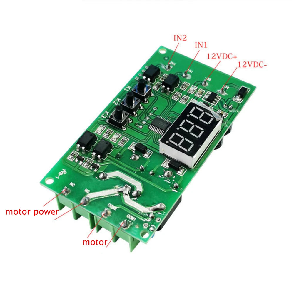 12V DC Motor Driver Board Motor Forward and Reverse Control Module Low-level Trigger Programmable Delay Timing Relay Module Vue