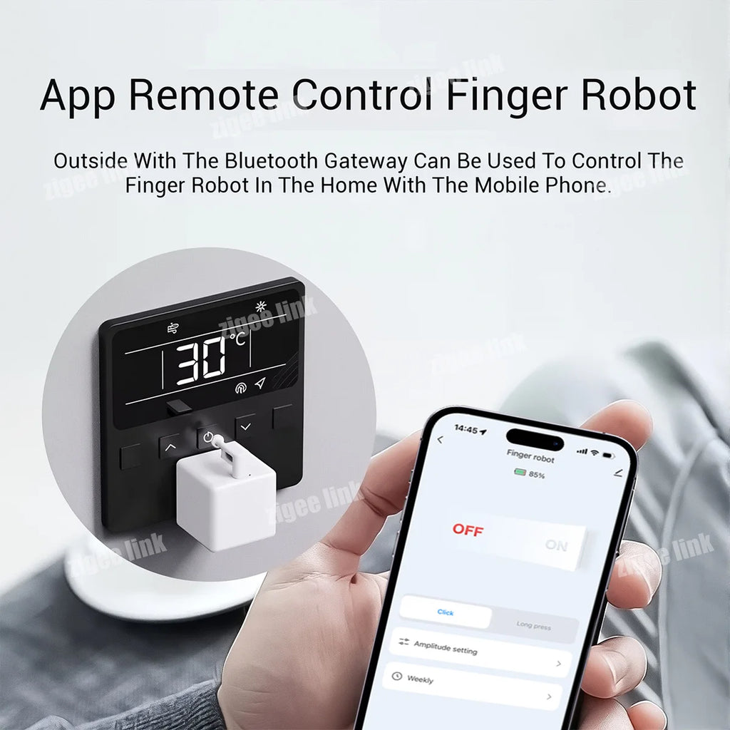 Bluetooth Fingerbot Button Pusher Smallest Robot Automatic switch Wireless Thumb Remote Control Switch For Tuya Alexa Vue