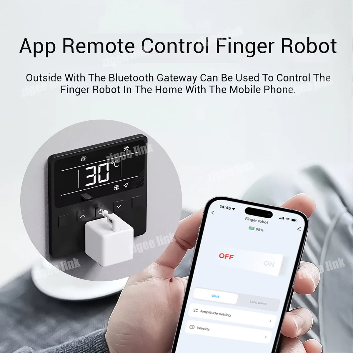 Bluetooth Fingerbot Button Pusher Smallest Robot Automatic switch Wireless Thumb Remote Control Switch For Tuya Alexa Vue
