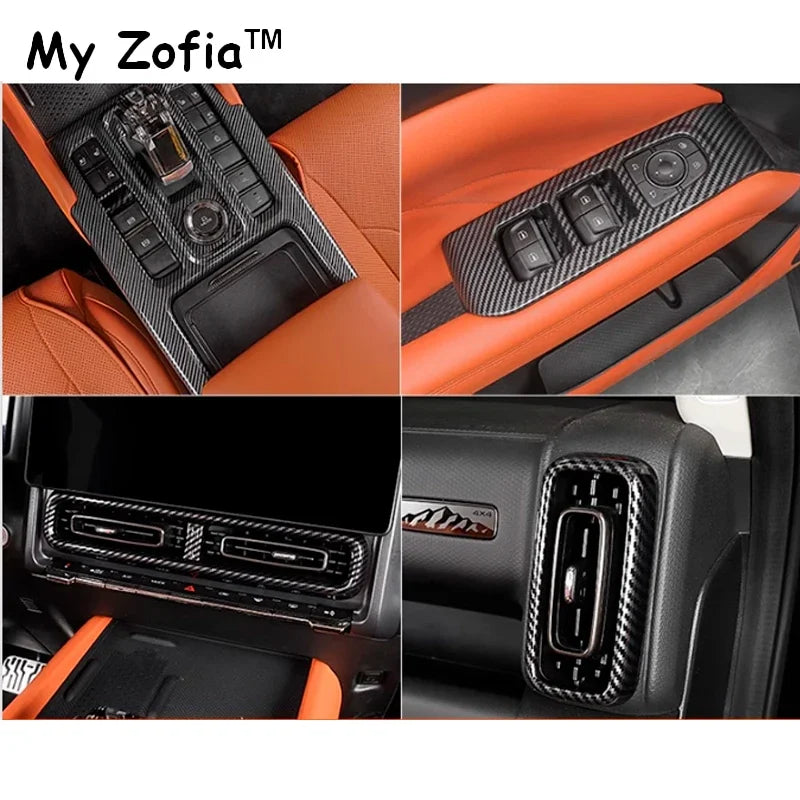 HAVAL H9 2024–2025 Carbon Fiber Steering Wheel Trim Cover Interior Trim Cover Vue