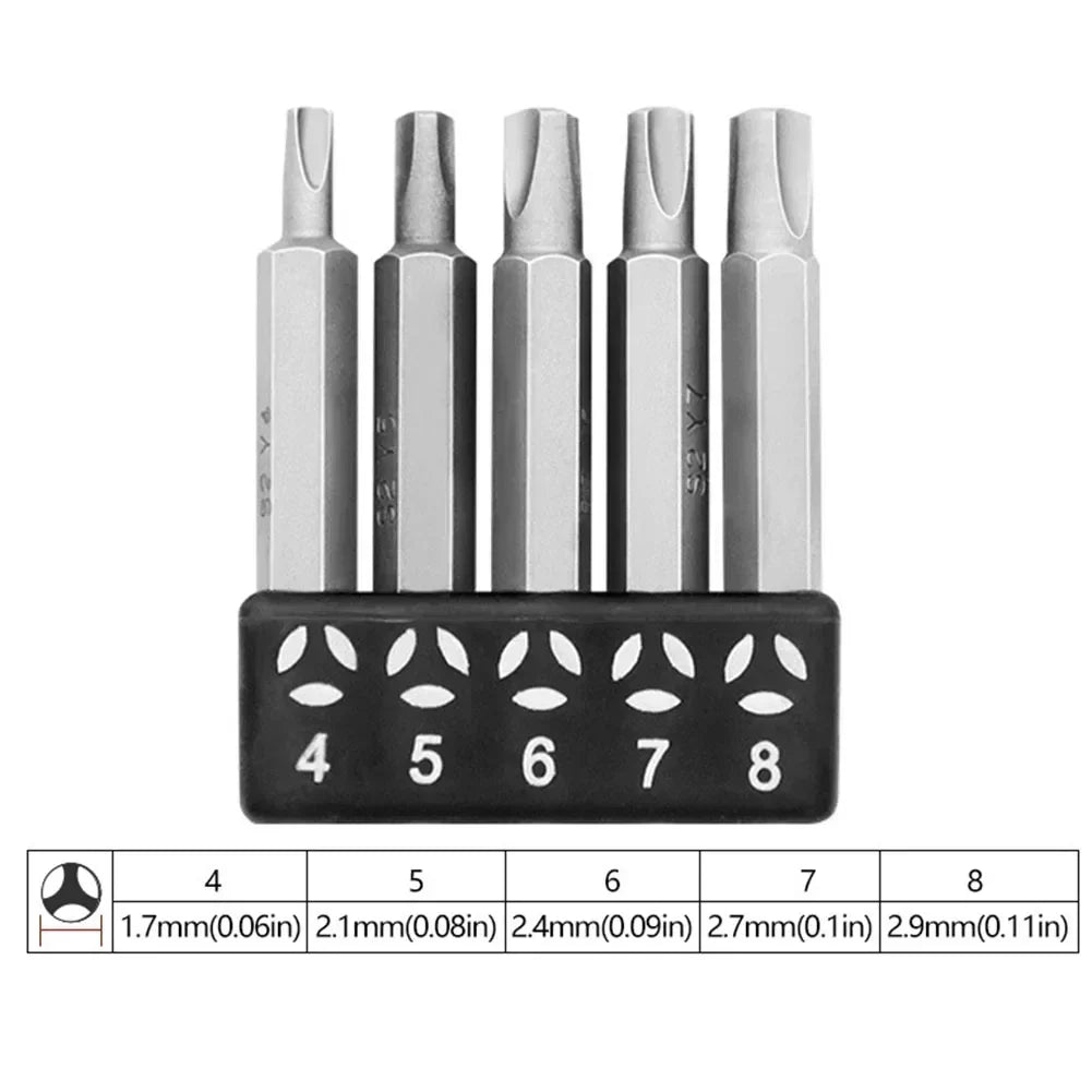 Special Screwdriver Bit Set – Triangle, Y-Type & U-Shape 50mm Screwdriver Bit Set Vue Triangle plum China Mainland