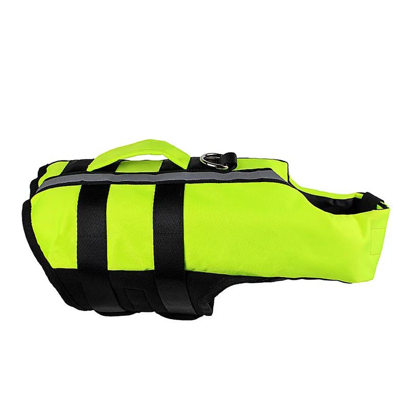 Inflatable Dog Life Jacket for Small Medium Large Dogs Boating Swimming Vest for Dogs Outdoor Portable Safe Folded Dog Swimsuit Vue green M